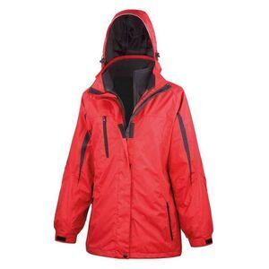 Result Womens/Ladies Journey 3 in 1 Soft Shell Jacket / Red/Black